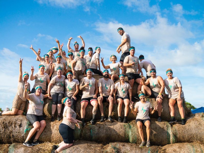obstacle race team muddy raw challenge
